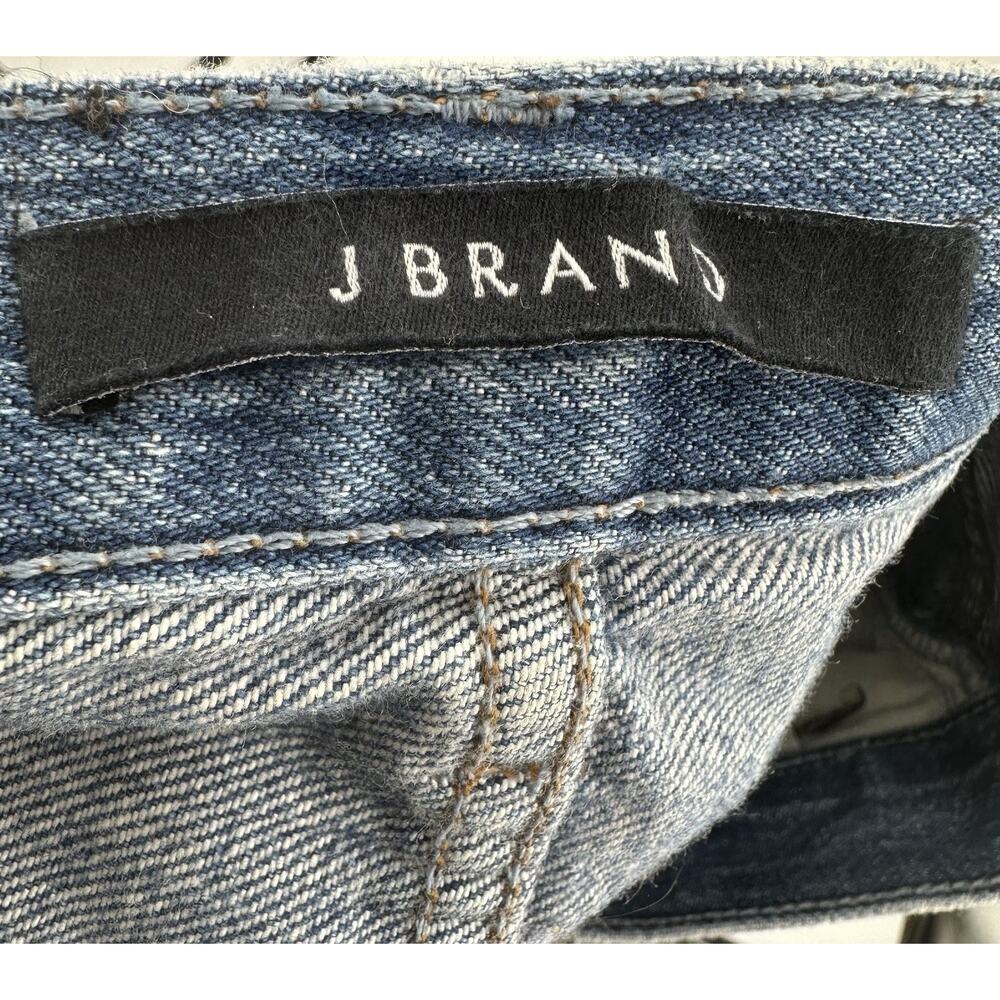 J Brand Ivy High Rise Distressed Jeans Bleach Wrecked Ripped Sz 24 Women Denim - Picture 8 of 11